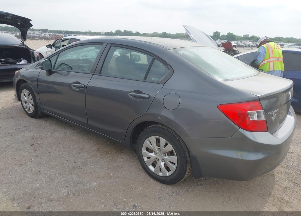 2012 HONDA CIVIC VIN: 2HGFB2F51CH581383