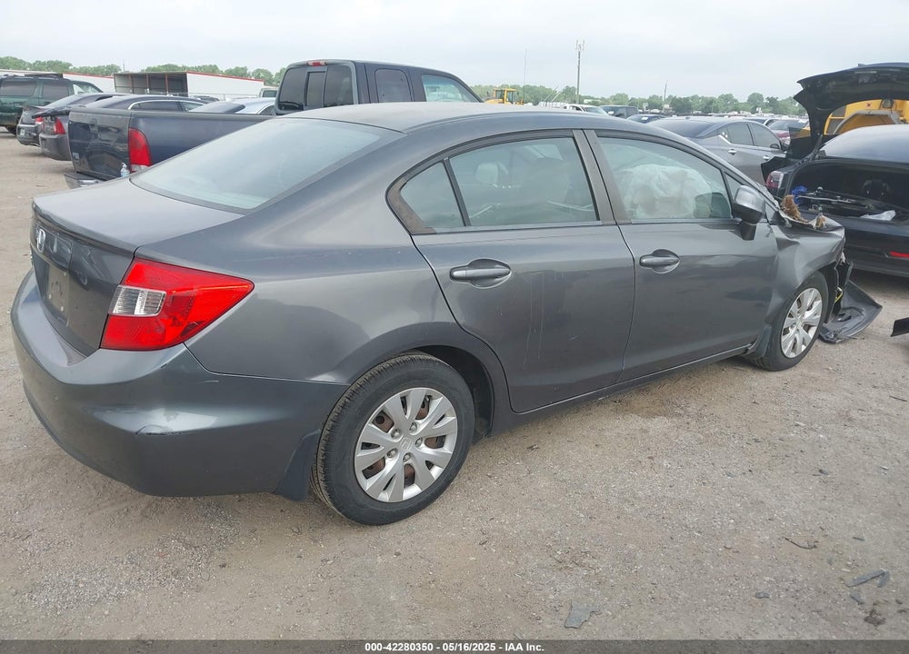 2012 HONDA CIVIC VIN: 2HGFB2F51CH581383
