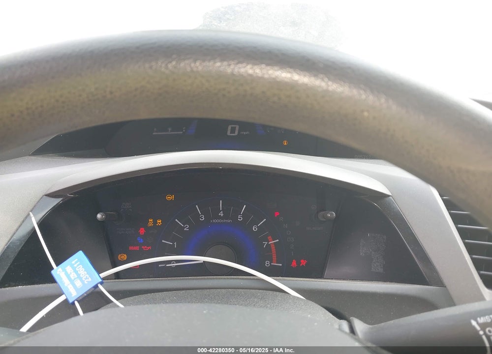2012 HONDA CIVIC VIN: 2HGFB2F51CH581383