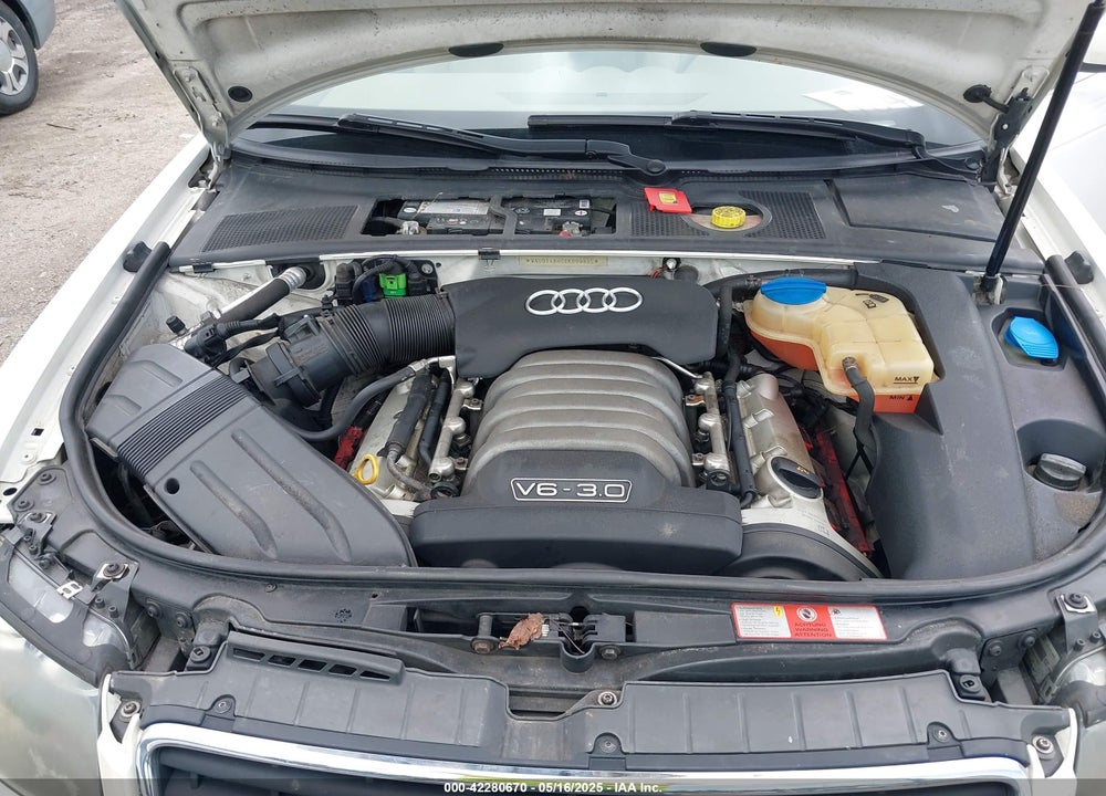 2006 AUDI A4 3.0 VIN: WAUDT48H06K009995