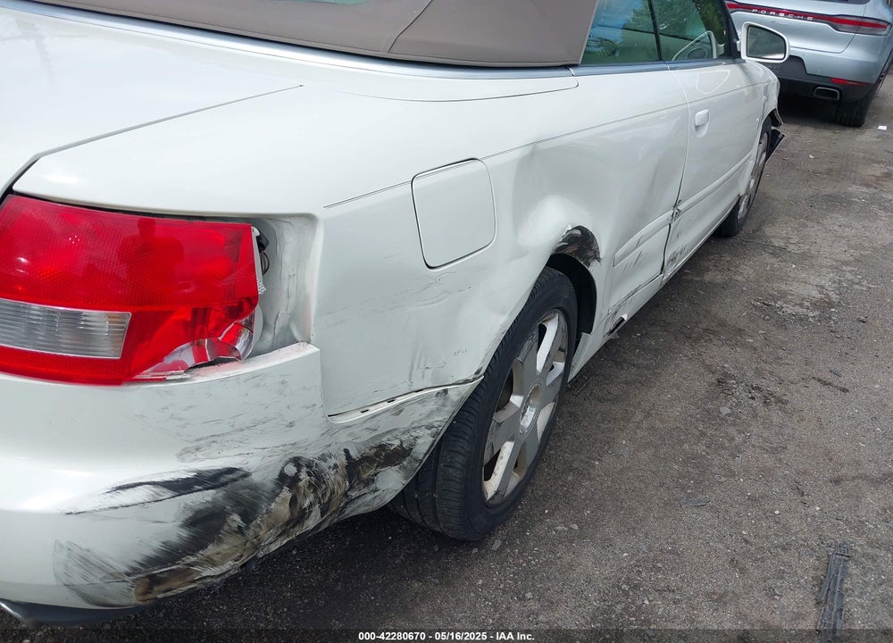 2006 AUDI A4 3.0 VIN: WAUDT48H06K009995