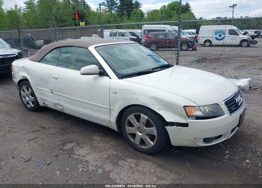 2006 AUDI A4 3.0 VIN: WAUDT48H06K009995
