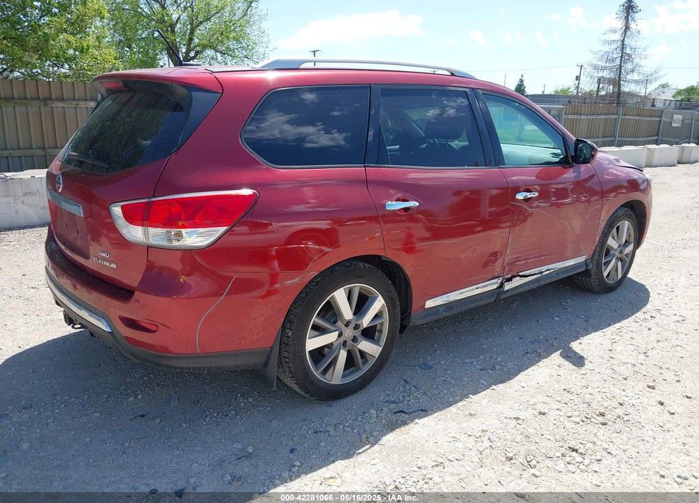 2015 NISSAN PATHFINDER PLATINUM VIN: 5N1AR2MM1FC707940