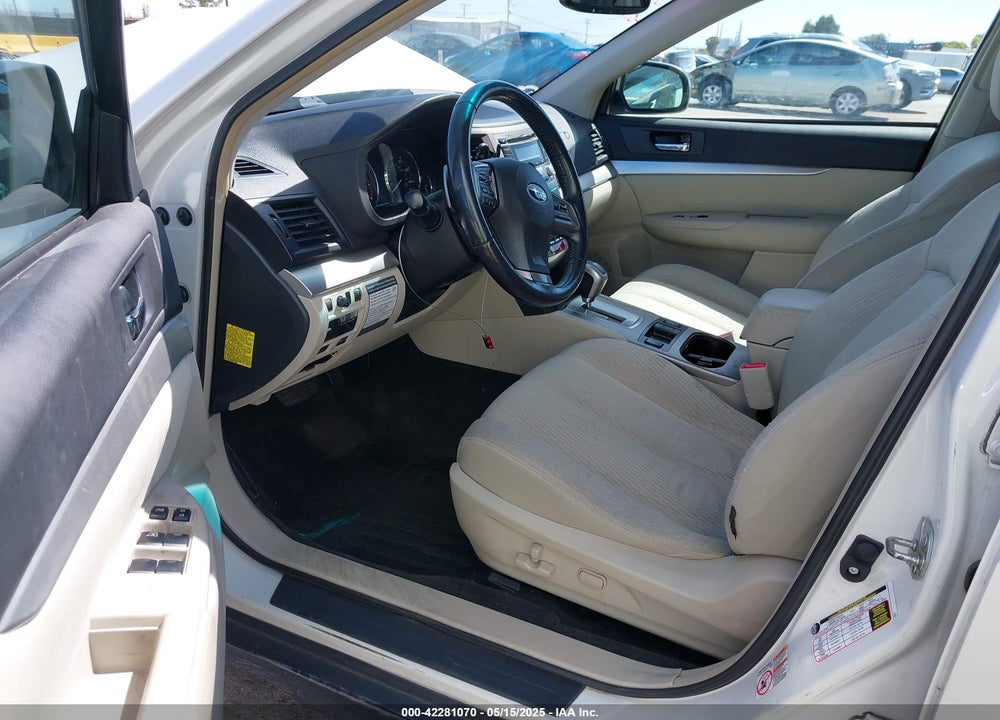 2012 SUBARU OUTBACK 2.5I PREMIUM VIN: 4S4BRBCC9C3282475