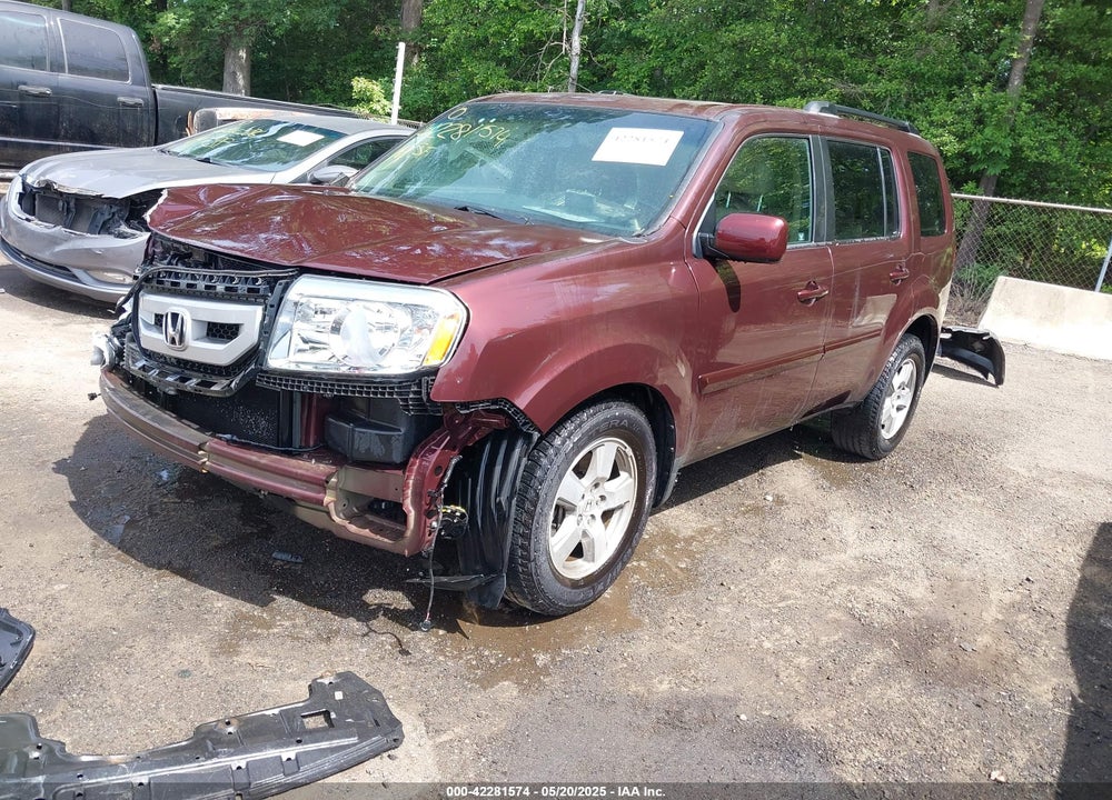 2010 HONDA PILOT EX-L VIN: 5FNYF4H57AB036411