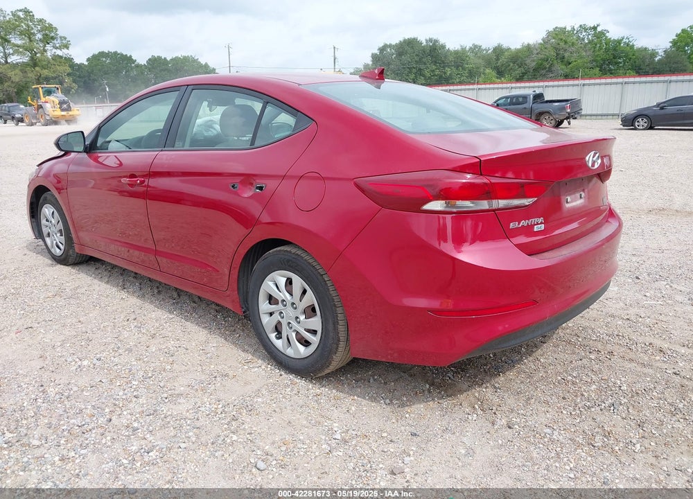 2017 HYUNDAI ELANTRA VIN: KMHD74LF8HU062007