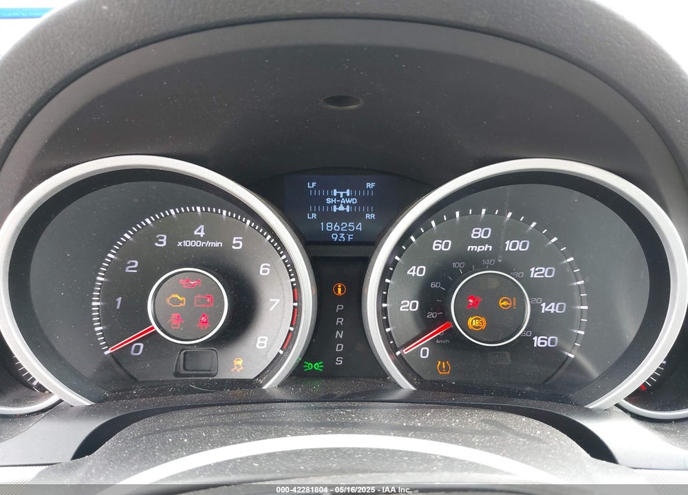 2011 ACURA TL VIN: 19UUA9F51BA001596