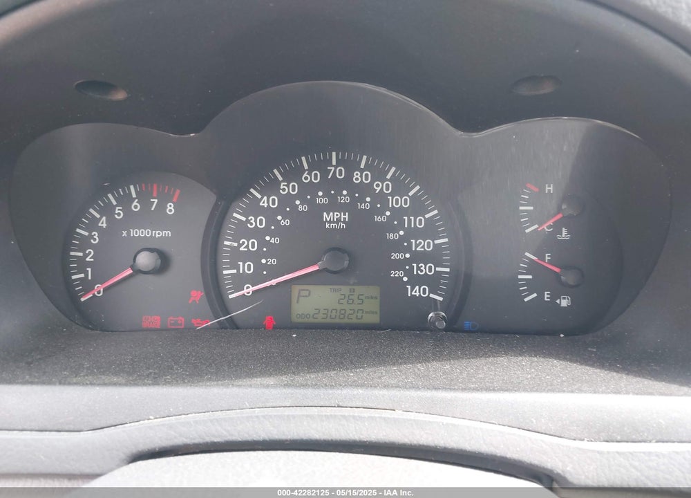 2005 KIA SPECTRA EX/LX/SX VIN: KNAFE121255201834