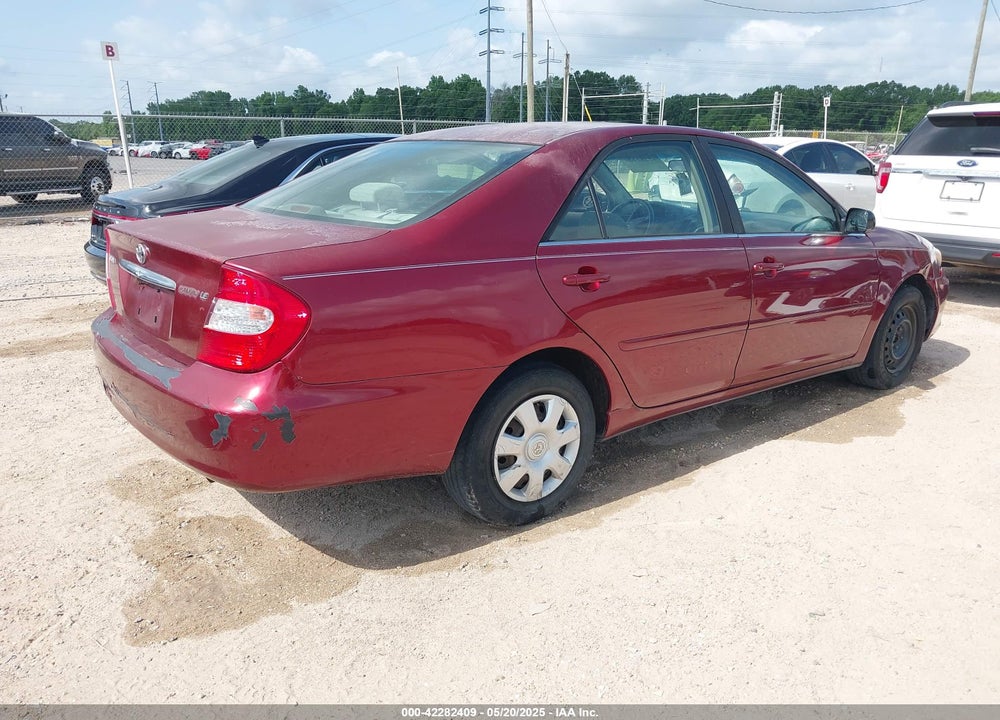 2004 TOYOTA CAMRY LE VIN: JTDBE32K540254853