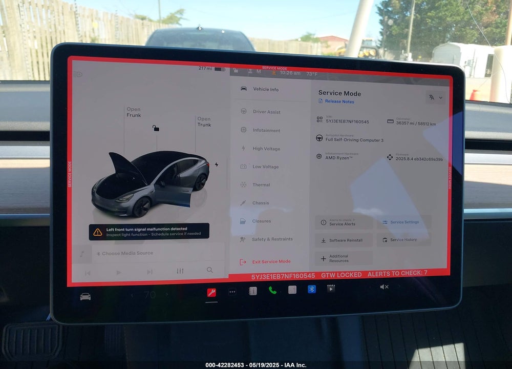 2022 TESLA MODEL 3 LONG RANGE DUAL MOTOR ALL-WHEEL DRIVE VIN: 5YJ3E1EB7NF160545