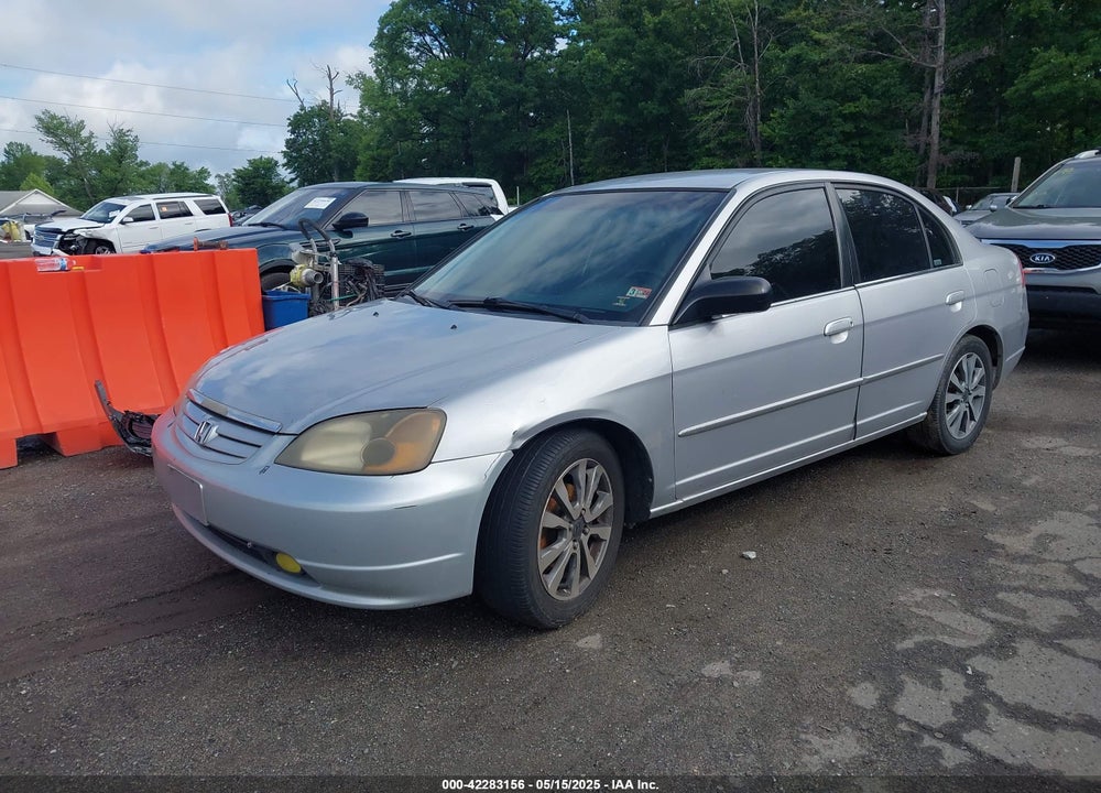2002 HONDA CIVIC LX VIN: 1HGES16612L048370