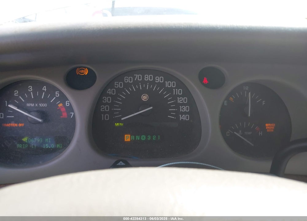 2001 BUICK LESABRE LIMITED VIN: 1G4HR54K71U154972