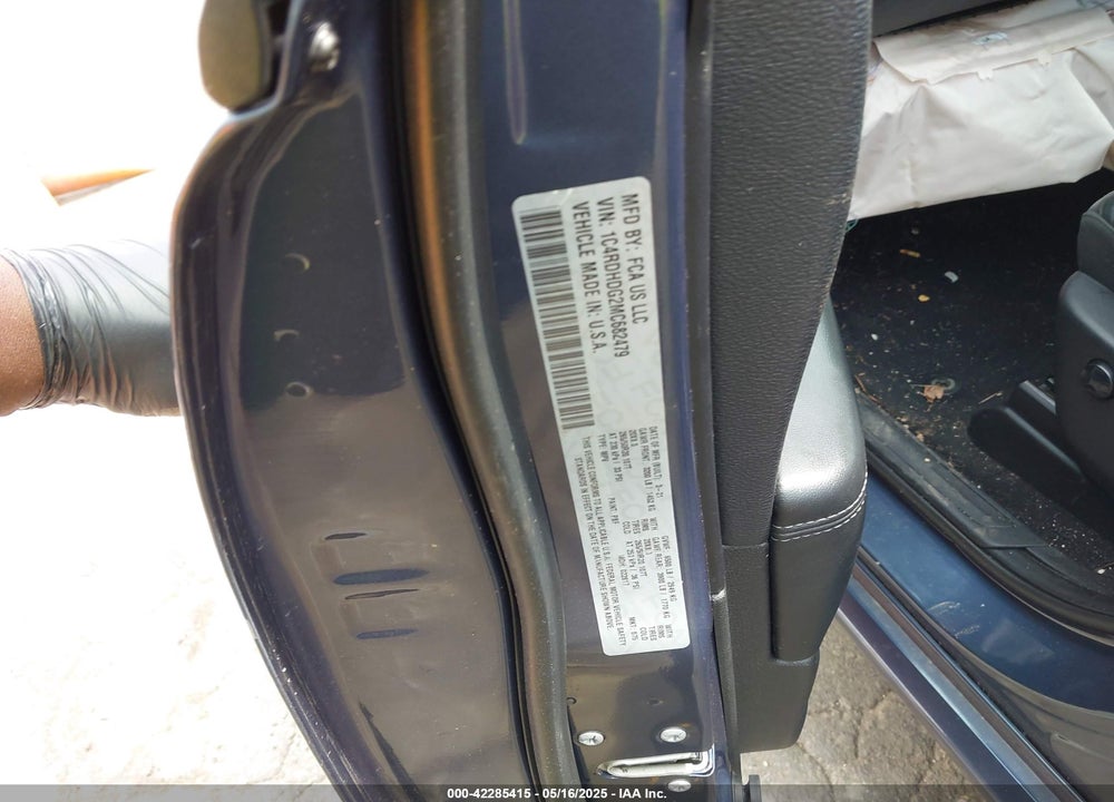2021 DODGE DURANGO VIN: 1C4RDHDG2MC682479