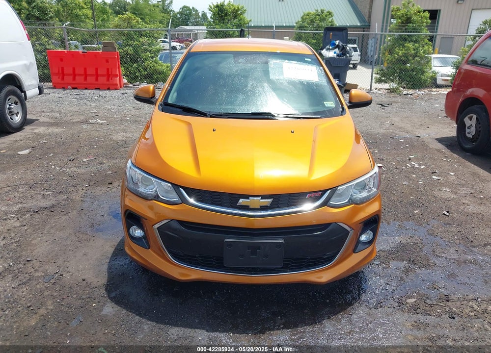 2018 CHEVROLET SONIC VIN: 1G1JD6SH9J4134586