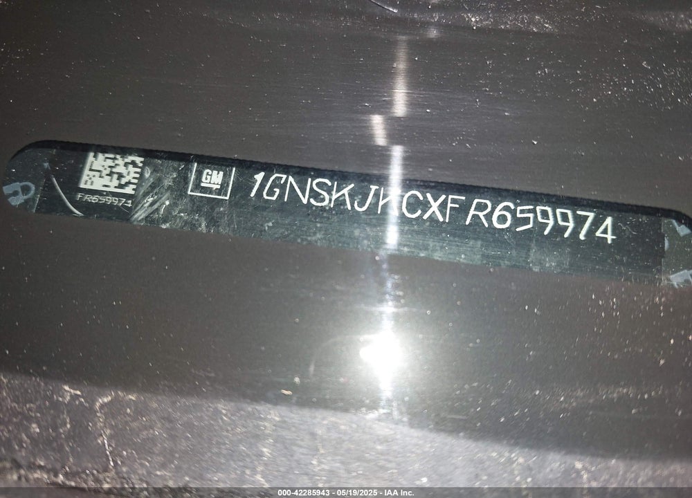 2015 CHEVROLET SUBURBAN VIN: 1GNSKJKCXFR659974