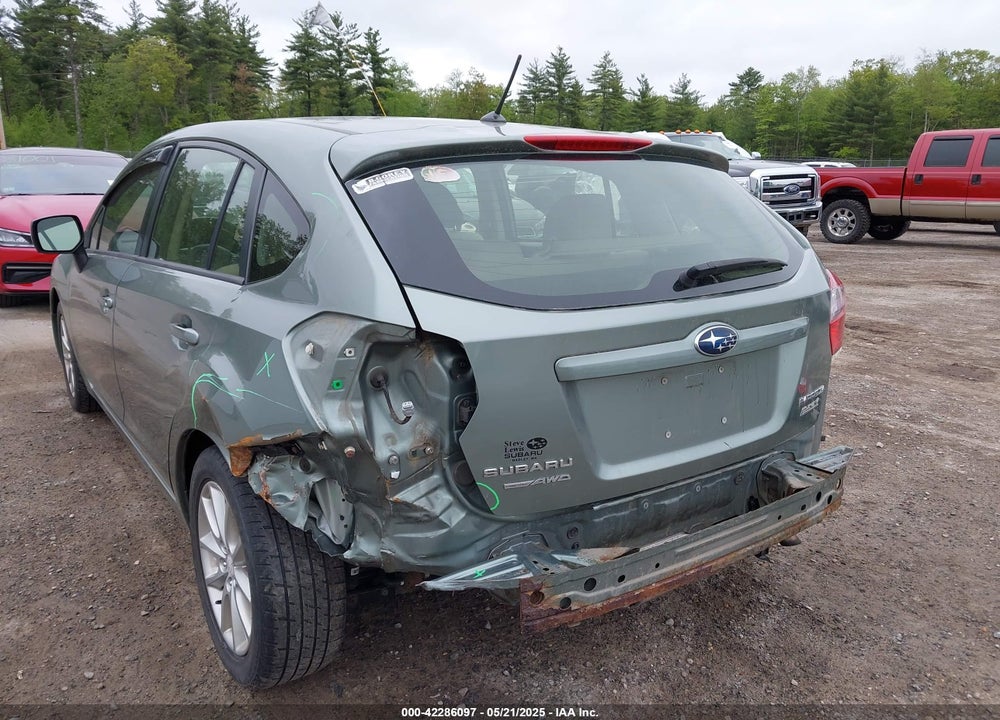 2014 SUBARU IMPREZA 2.0I PREMIUM VIN: JF1GPAC65E9276750