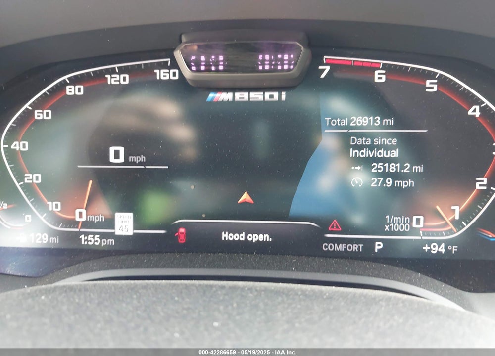 2019 BMW M850I XDRIVE VIN: WBABC4C59KBU96788