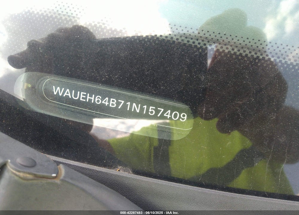 2001 AUDI A6 VIN: WAUEH64B71N157409