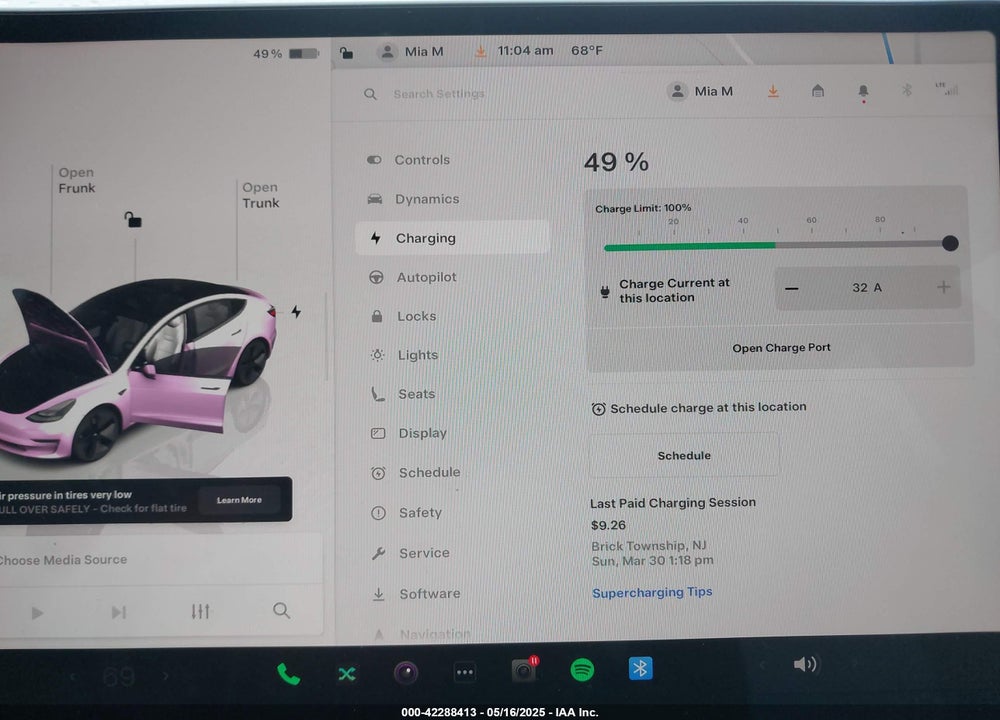 2023 TESLA MODEL 3 VIN: 5YJ3E1EA2PF626392