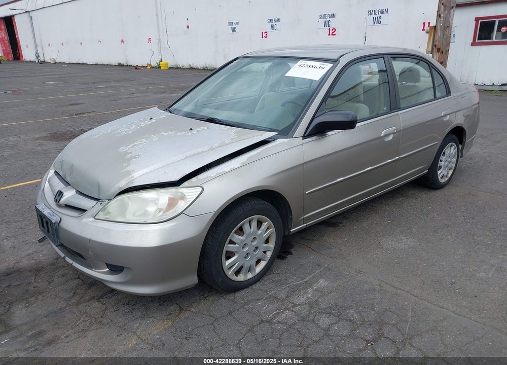 2005 HONDA CIVIC LX VIN: 2HGES16535H602081
