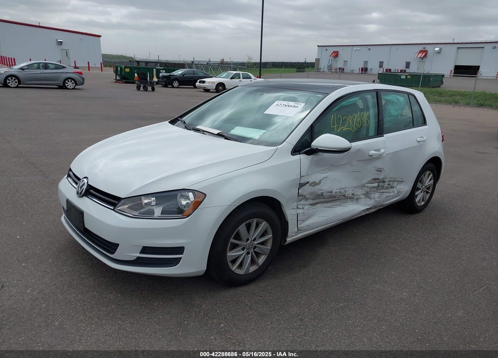 2015 VOLKSWAGEN GOLF TSI S 4-DOOR VIN: 3VW217AU2FM032970