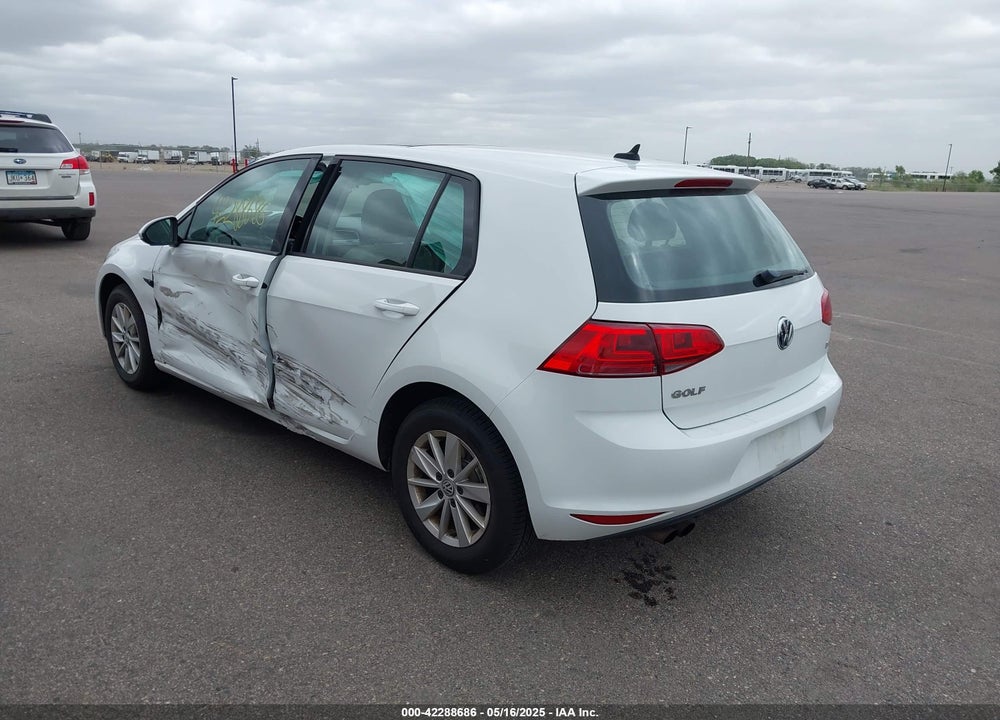 2015 VOLKSWAGEN GOLF TSI S 4-DOOR VIN: 3VW217AU2FM032970