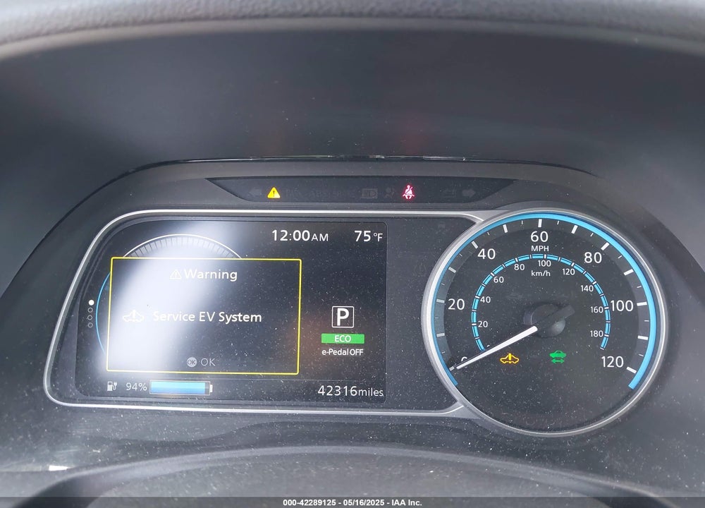 2019 NISSAN LEAF SV VIN: 1N4AZ1CP7KC313224