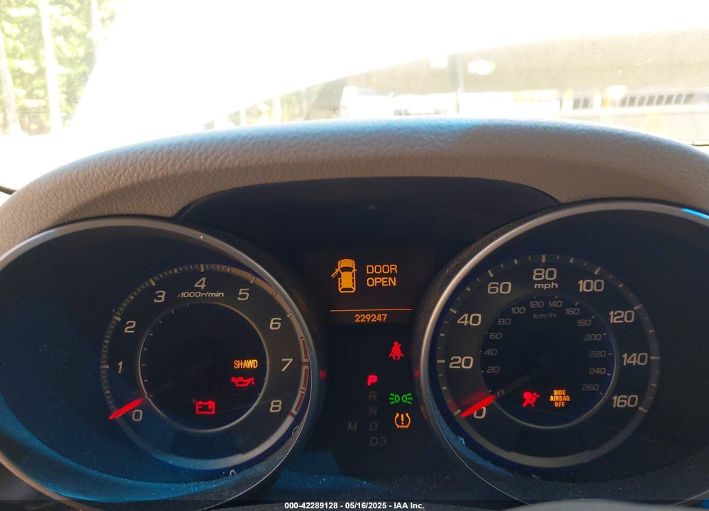 2009 ACURA MDX VIN: 2HNYD28669H502221