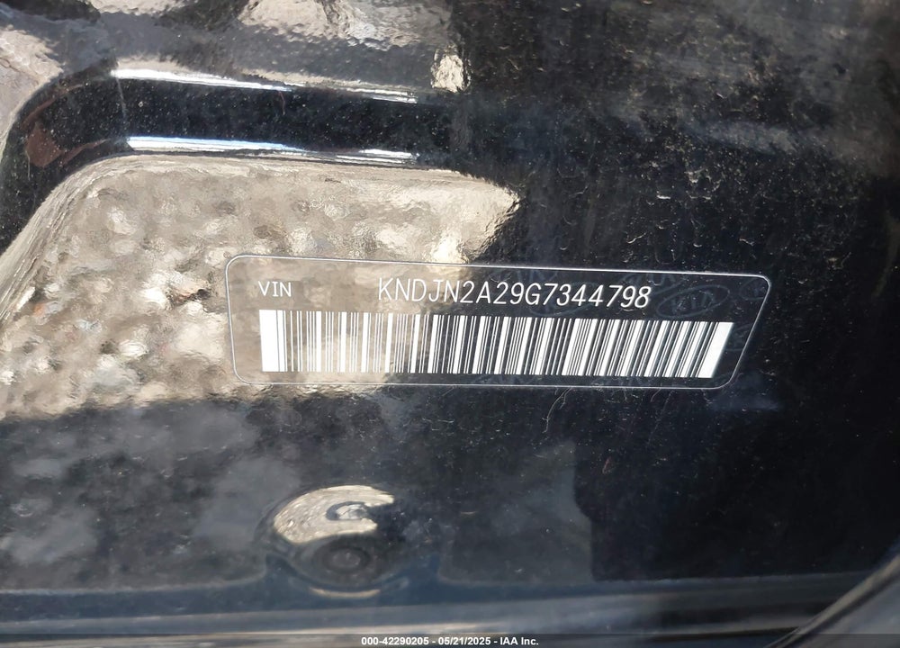 2016 KIA SOUL VIN: KNDJN2A29G7344798
