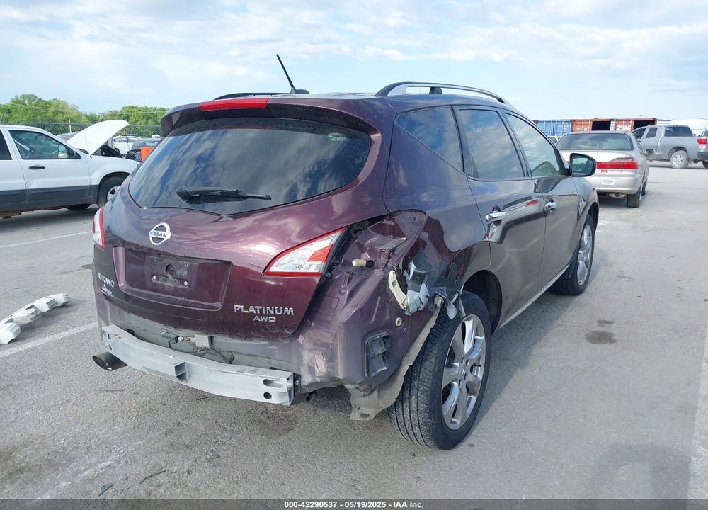 2014 NISSAN MURANO VIN: JN8AZ1MW9EW506076