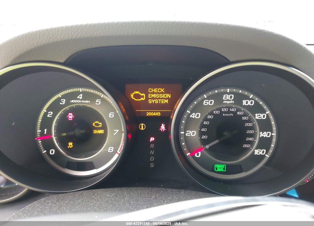 2011 ACURA MDX VIN: 2HNYD2H41BH511316