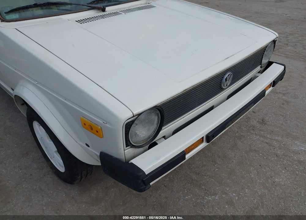 1987 VOLKSWAGEN CABRIOLET VIN: WVWCA0155HK004159