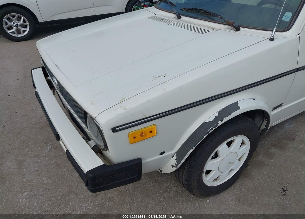 1987 VOLKSWAGEN CABRIOLET VIN: WVWCA0155HK004159