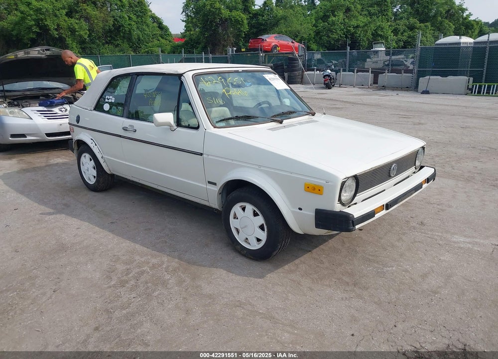 1987 VOLKSWAGEN CABRIOLET VIN: WVWCA0155HK004159