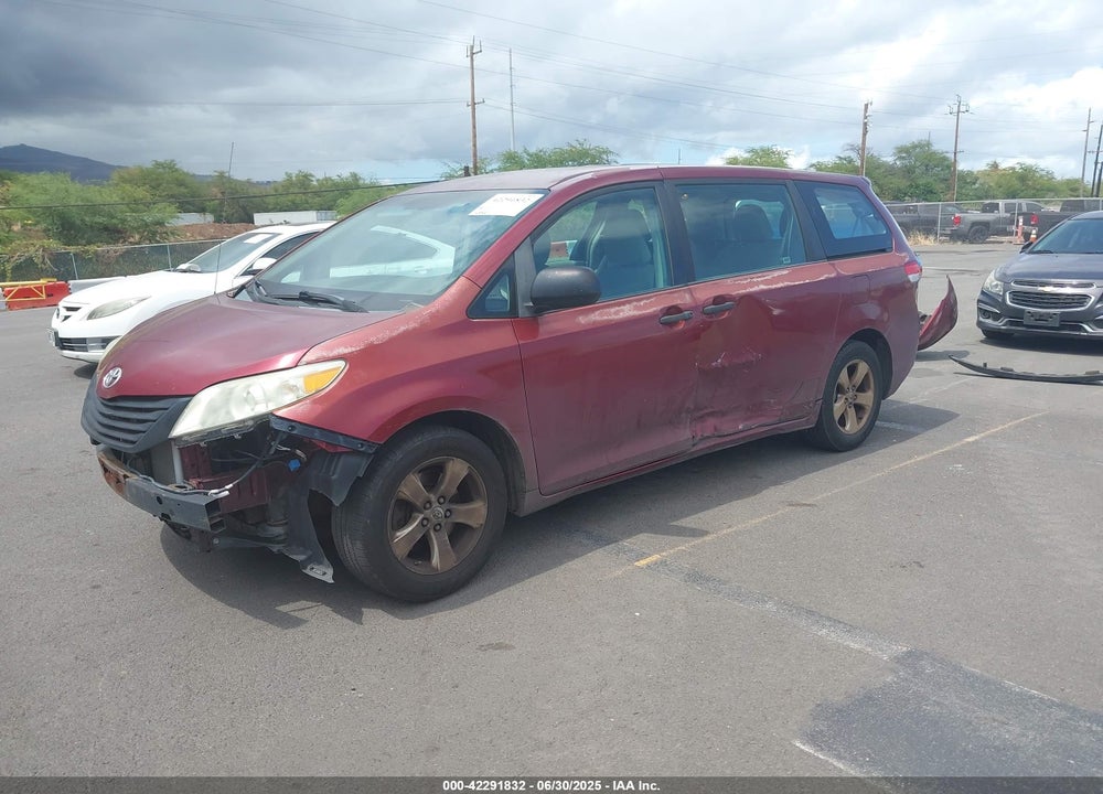 2012 TOYOTA SIENNA VIN: 5TDZK3DC5CS195229