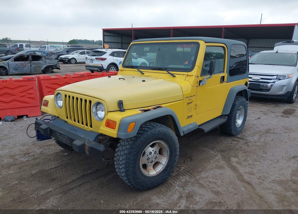 2000 JEEP WRANGLER SPORT VIN: 1J4FA49S3YP781614