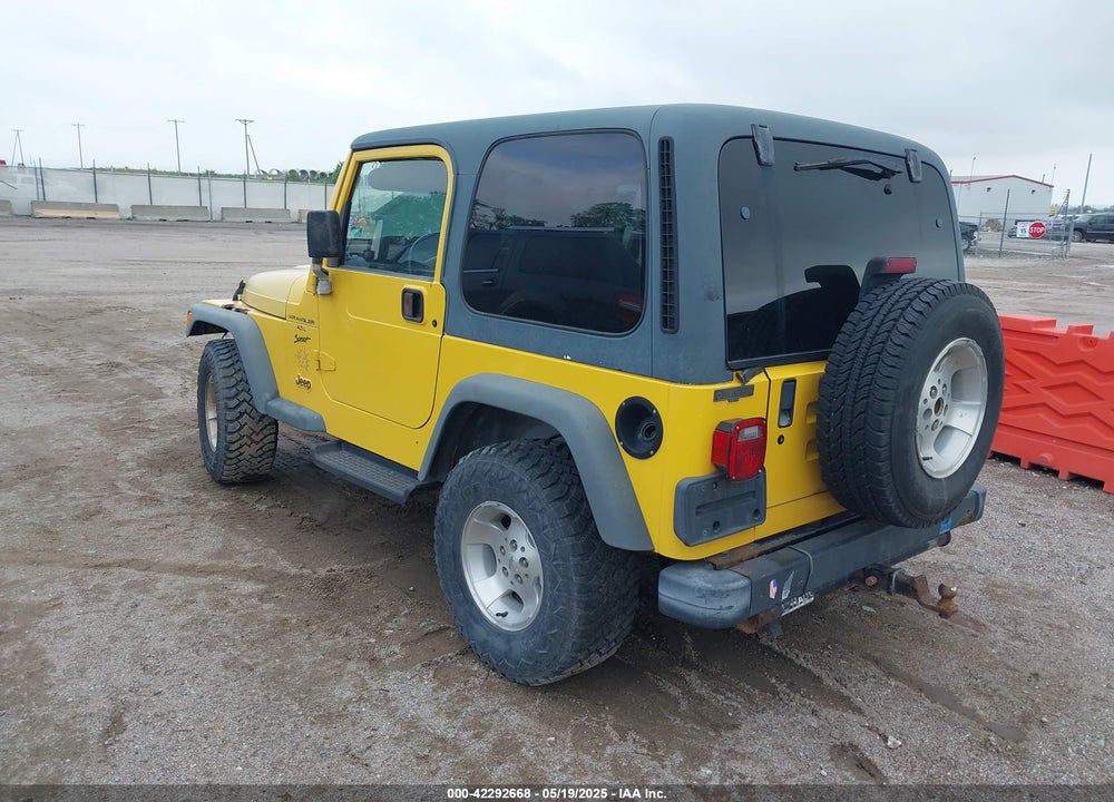 2000 JEEP WRANGLER SPORT VIN: 1J4FA49S3YP781614
