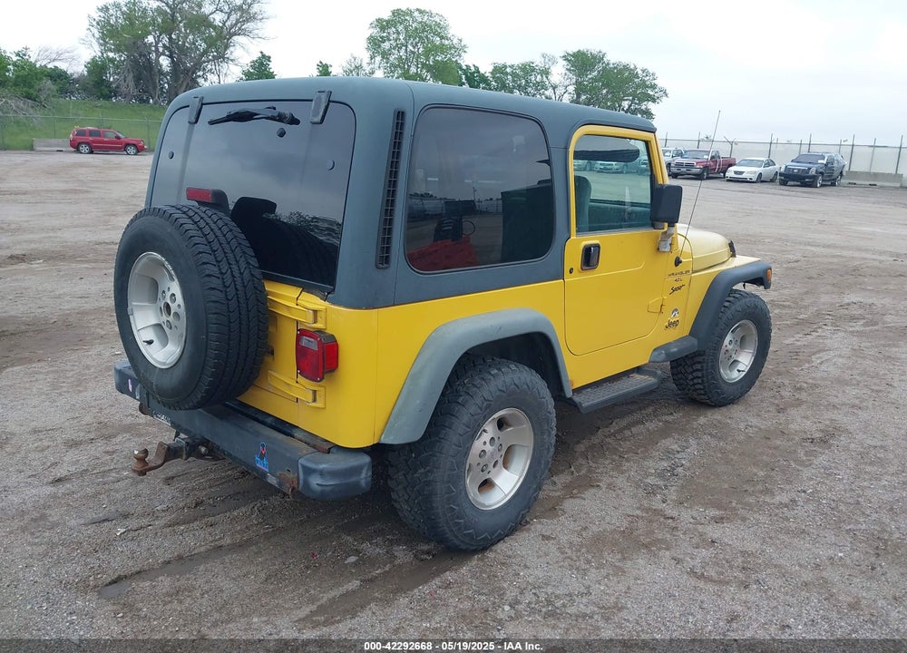 2000 JEEP WRANGLER SPORT VIN: 1J4FA49S3YP781614