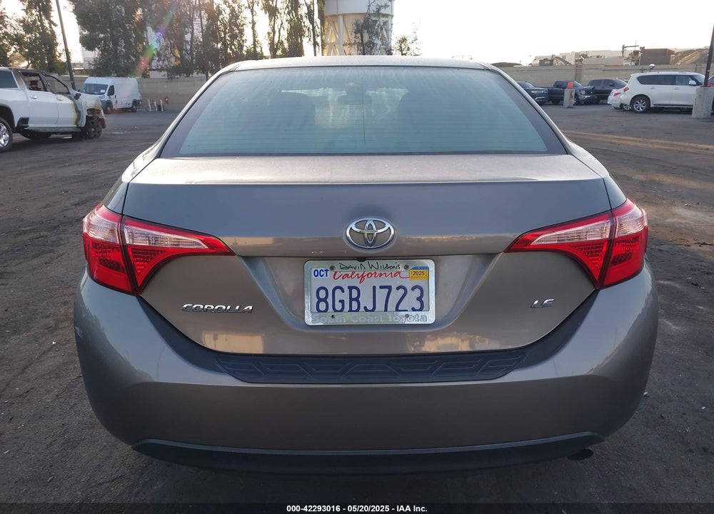 2019 TOYOTA COROLLA LE VIN: 5YFBURHE9KP891285