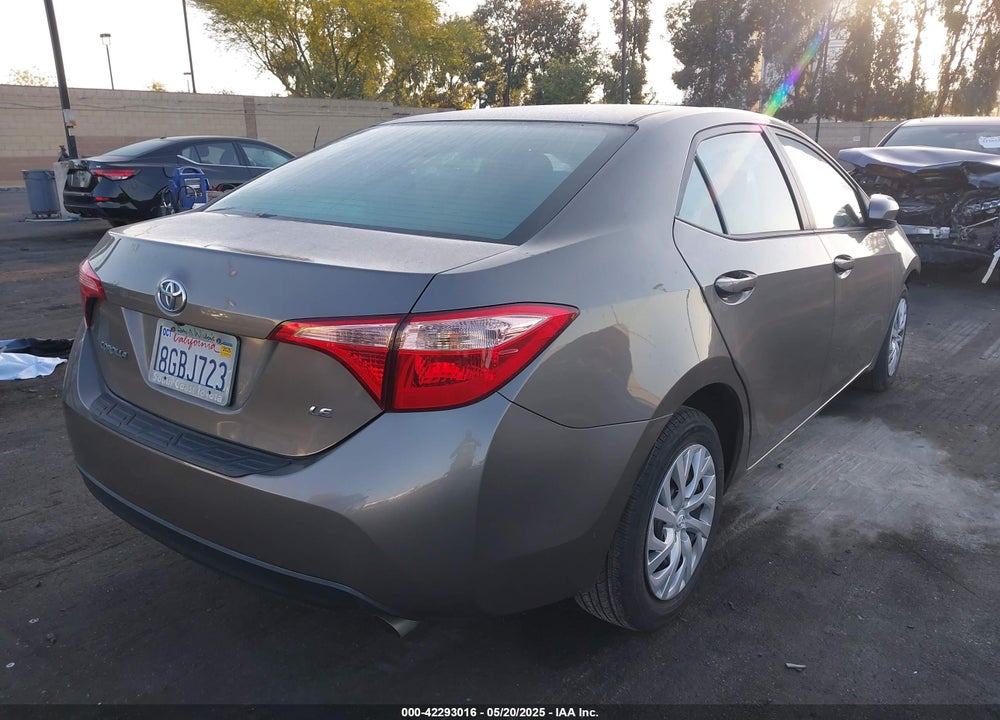 2019 TOYOTA COROLLA LE VIN: 5YFBURHE9KP891285