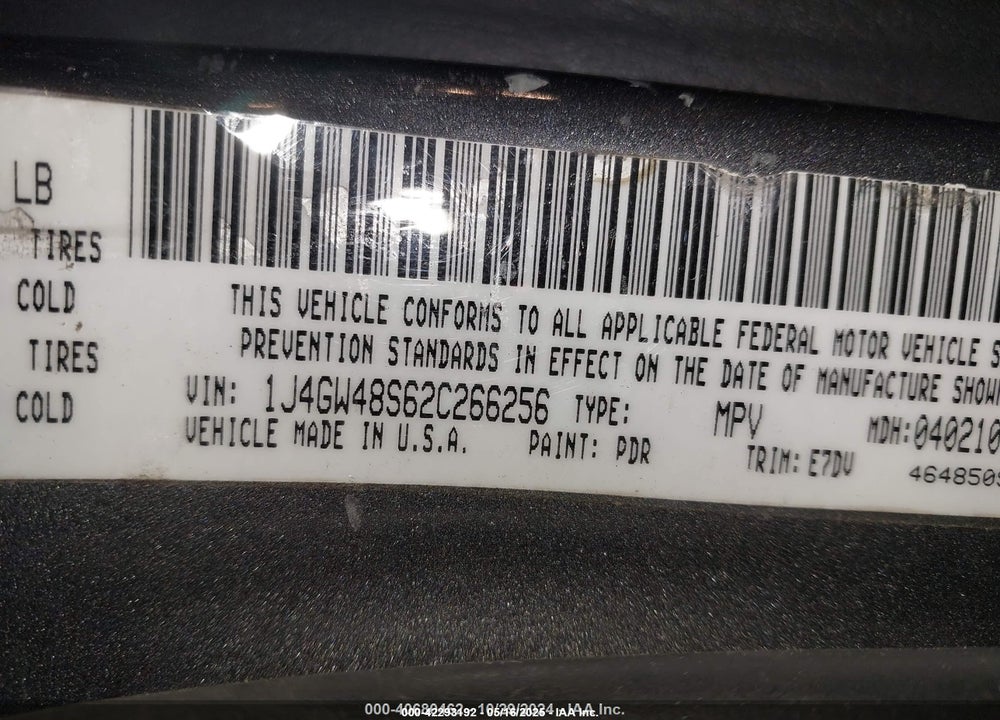 2002 JEEP GRAND CHEROKEE LAREDO VIN: 1J4GW48S62C266256