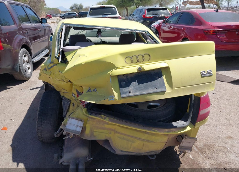 2001 AUDI A4 2.8 VIN: WAUDH68D91A108484