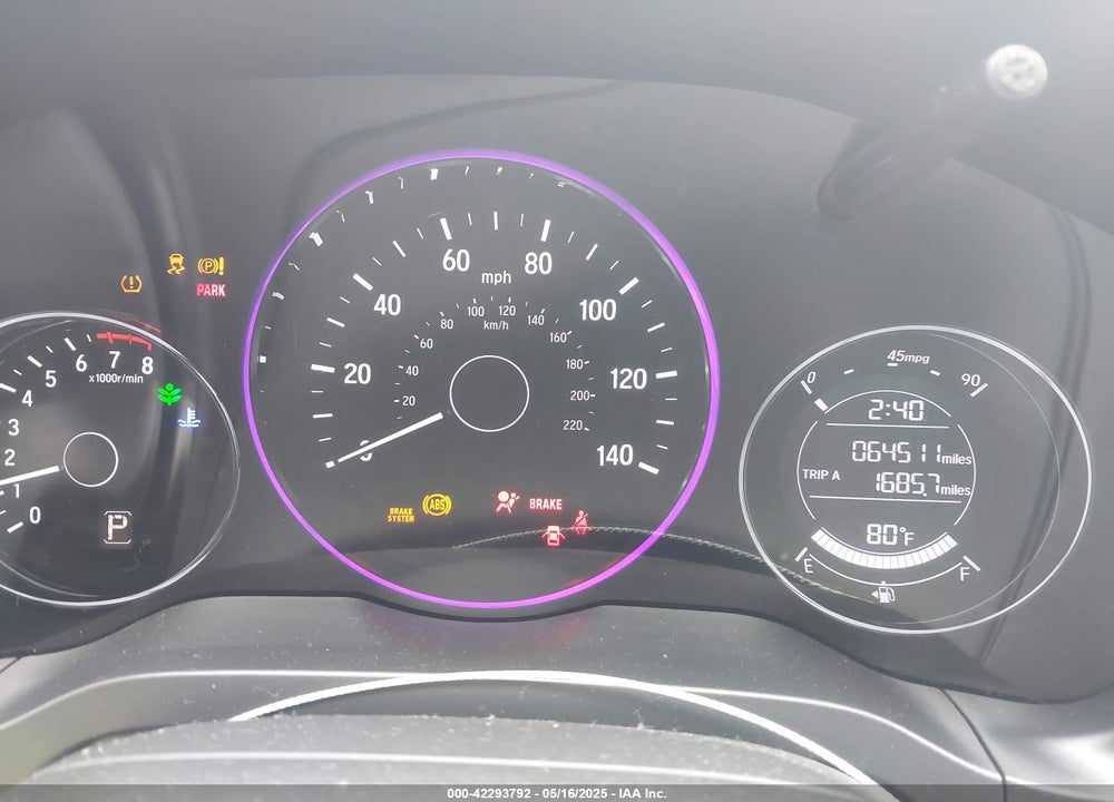 2019 HONDA HR-V LX VIN: 3CZRU6H38KG716585