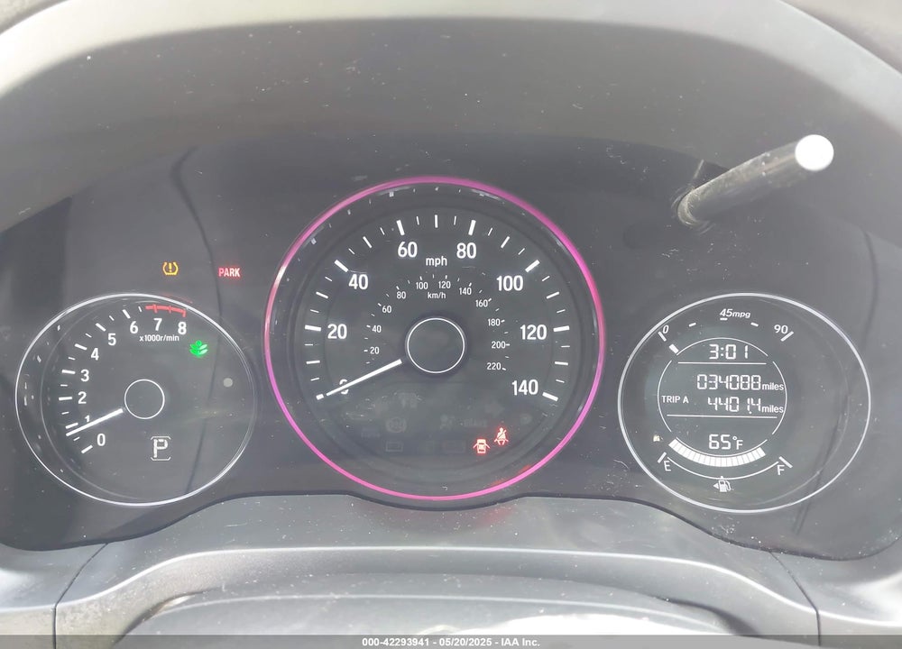 2019 HONDA HR-V VIN: 3CZRU6H34KM728685