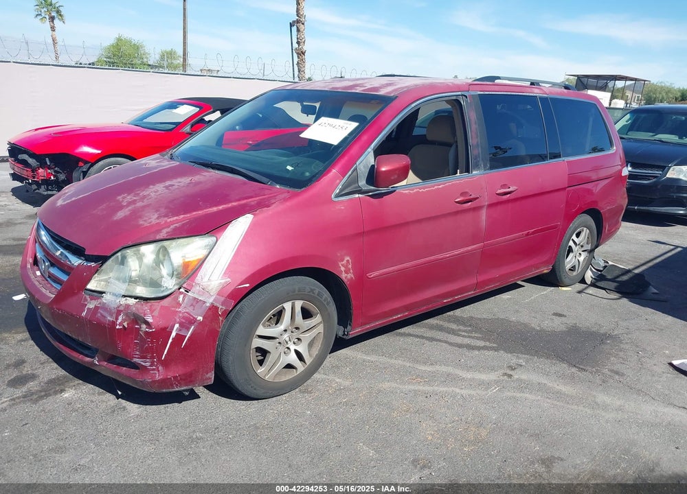 2005 HONDA ODYSSEY EX VIN: 5FNRL38445B401163