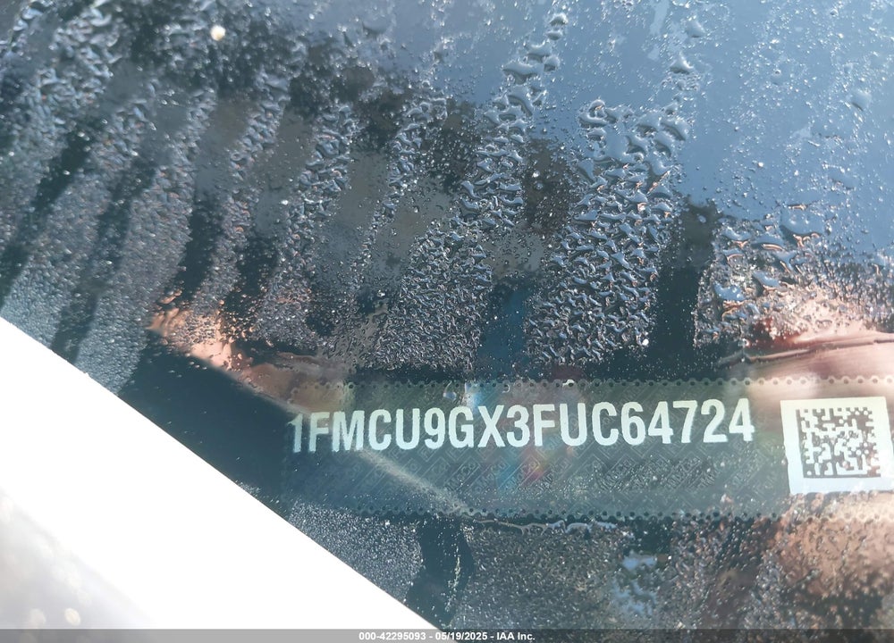 2015 FORD ESCAPE VIN: 1FMCU9GX3FUC64724