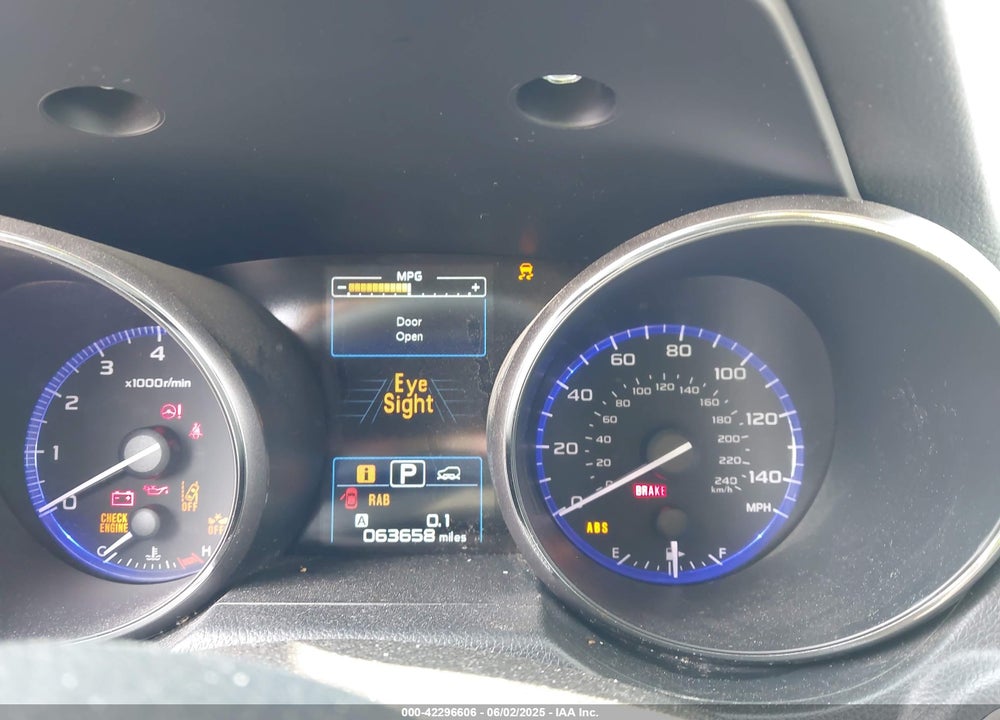 2019 SUBARU OUTBACK VIN: 4S4BSANC2K3354627
