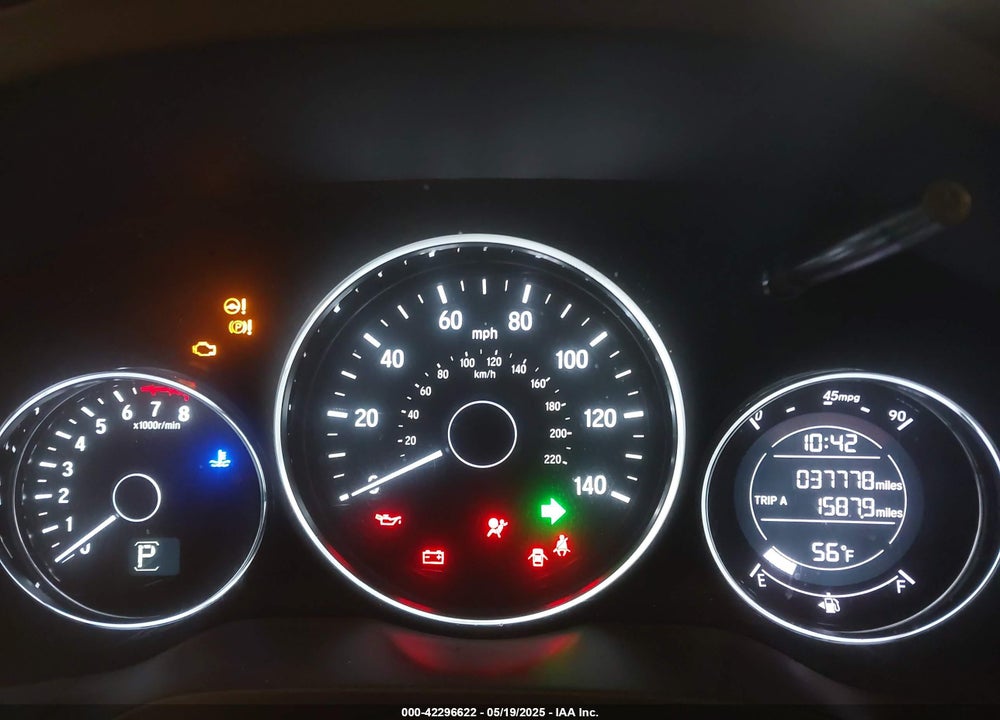 2019 HONDA HR-V VIN: 3CZRU6H18KG706038