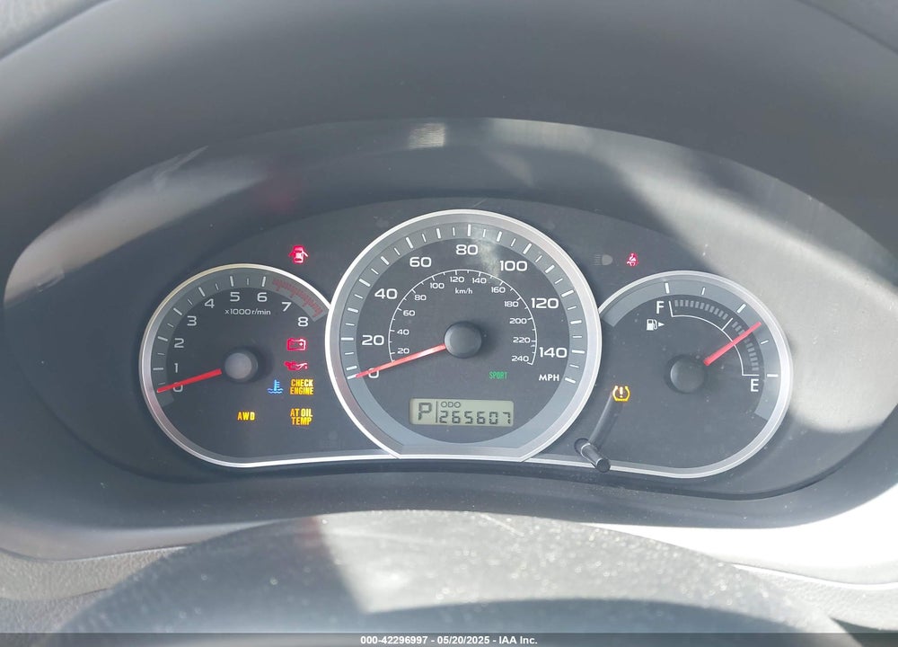 2008 SUBARU IMPREZA VIN: JF1GE61698H518309