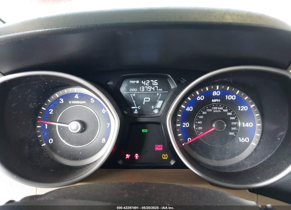 2013 HYUNDAI ELANTRA VIN: KMHDH4AEXDU794480